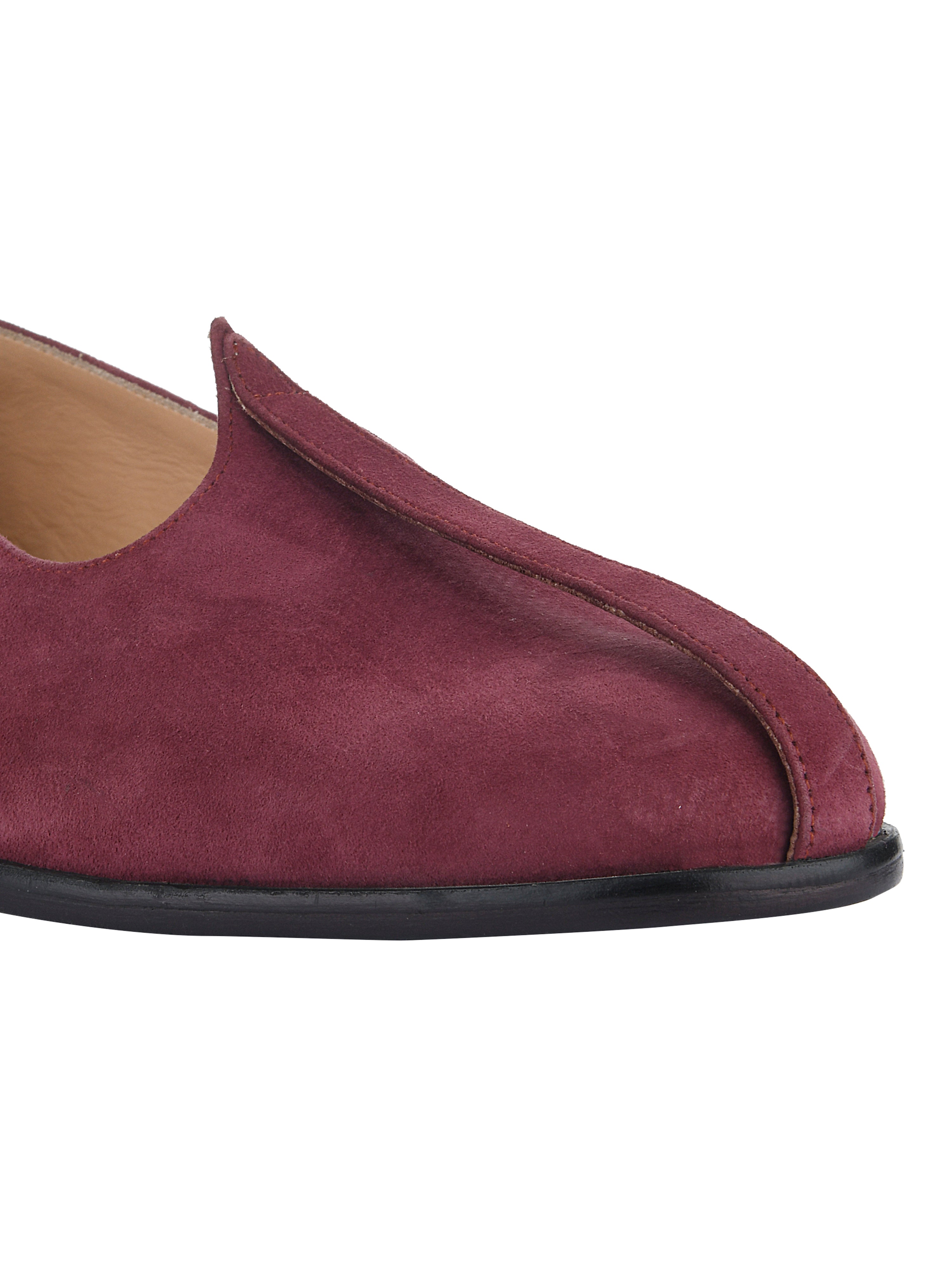 Maroon Suede Mojris