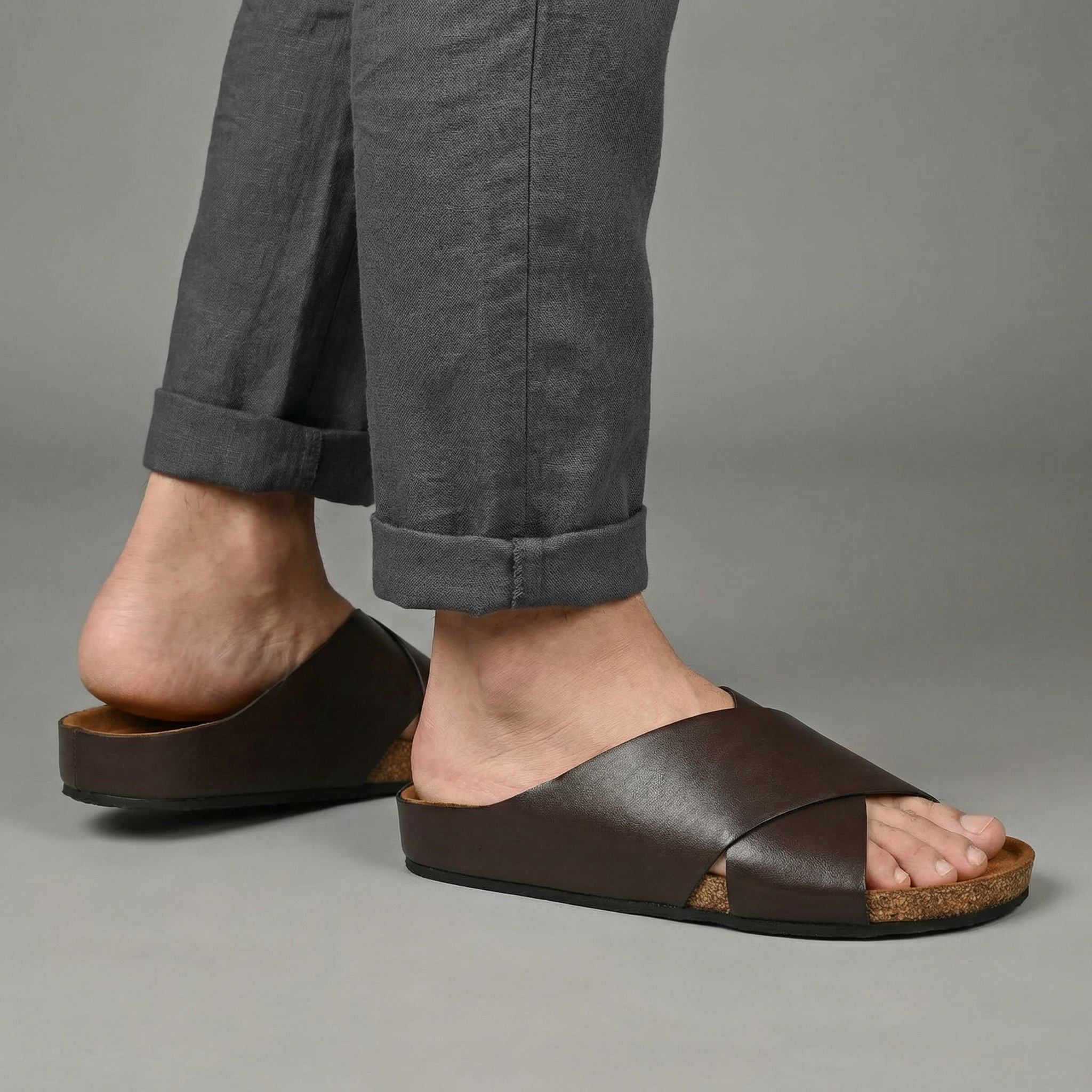 Aria Brown Slippers