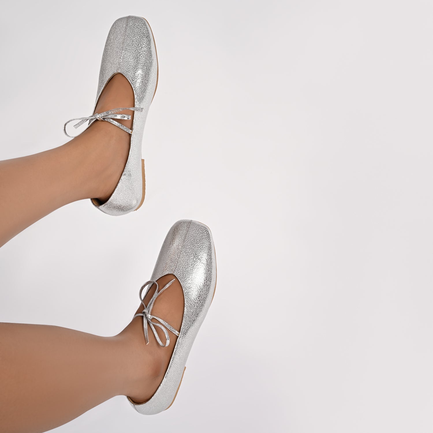 Daphne Silver Loafers For Women