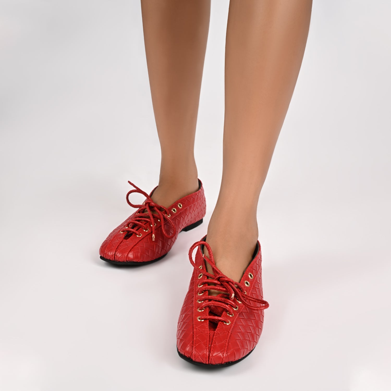Eli Red Loafers For Women