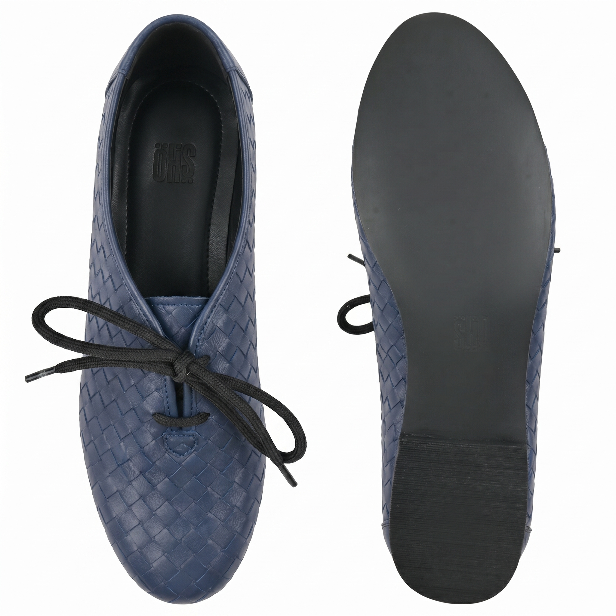 Freya in Blue Derby Shoes With For Women