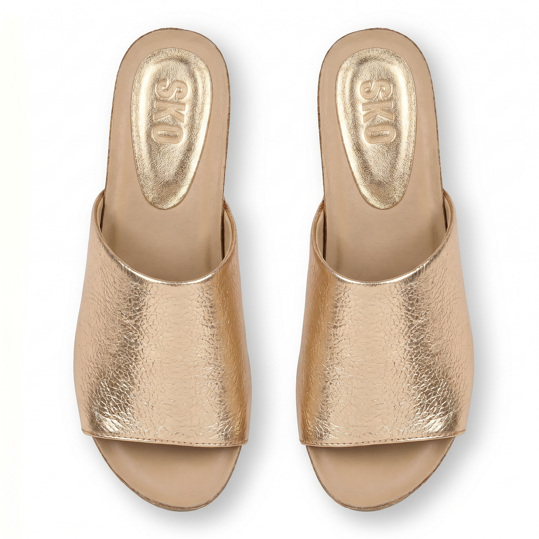 Granada Cork Wedge in Gold