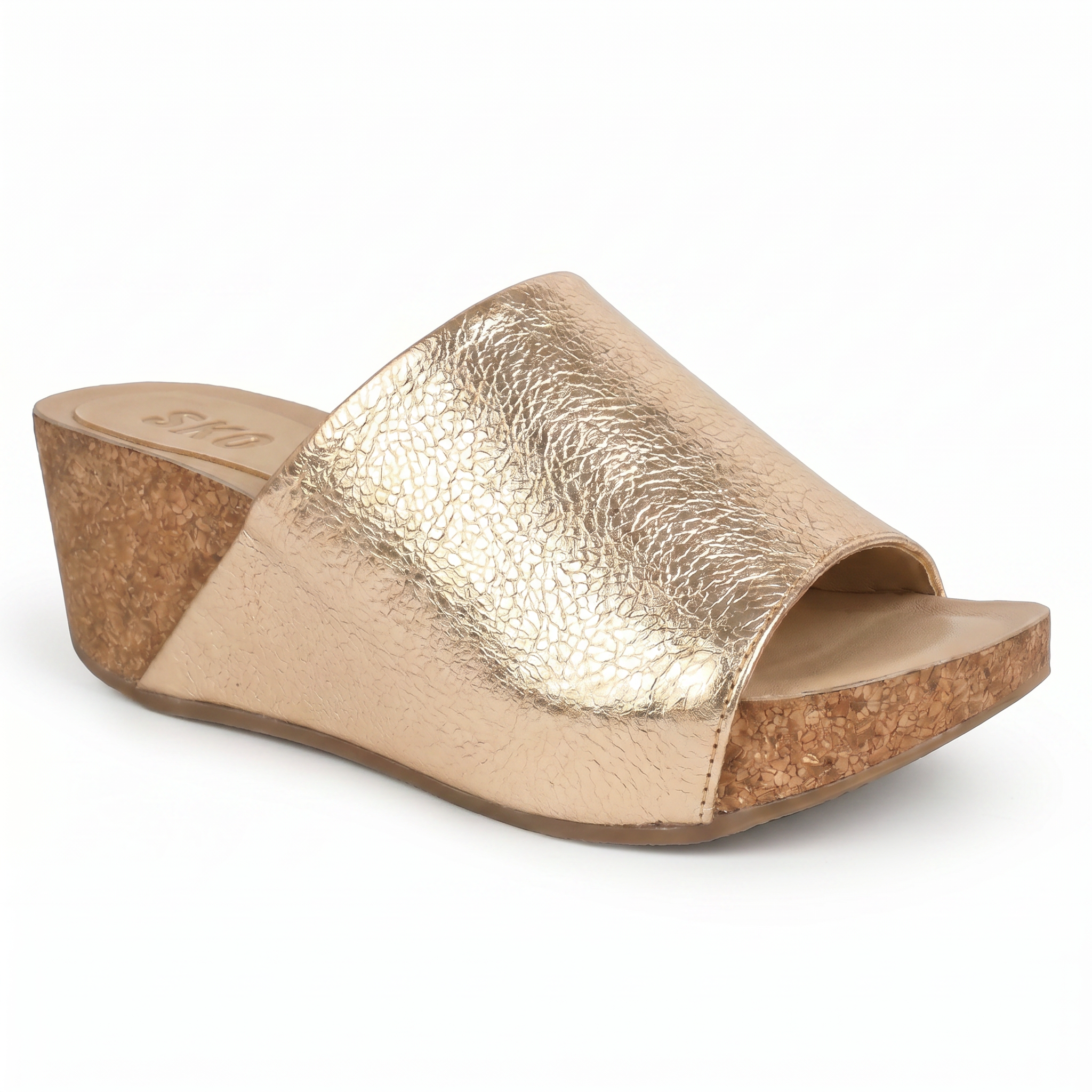 Granada Cork Wedge in Gold
