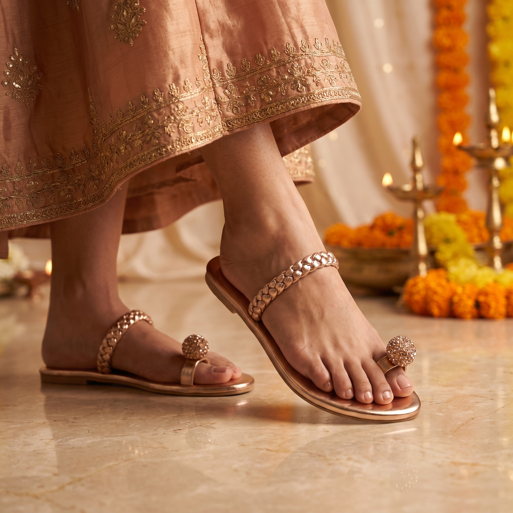 KimberlyX Rose Gold Flats