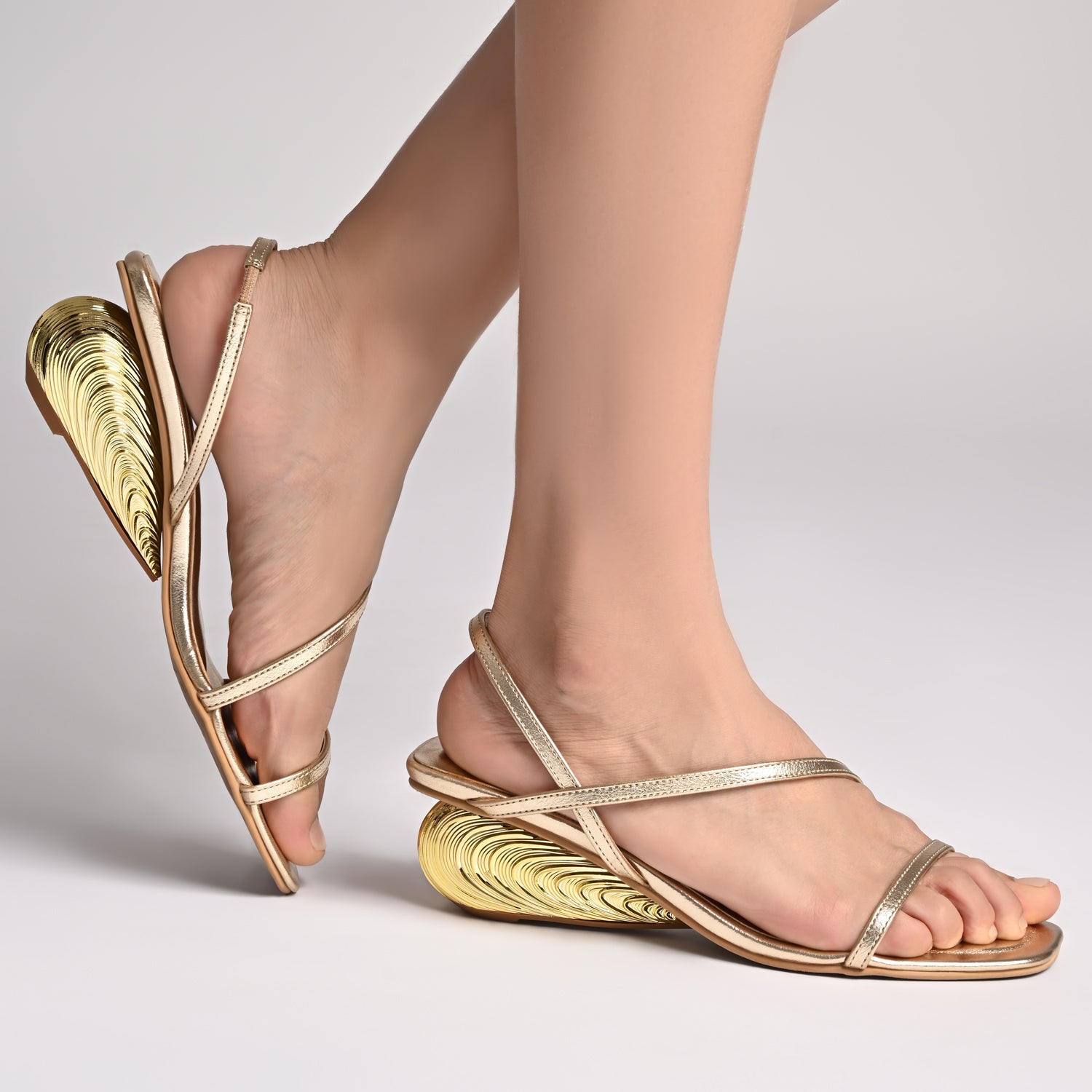 Latina Gold Heels For Women