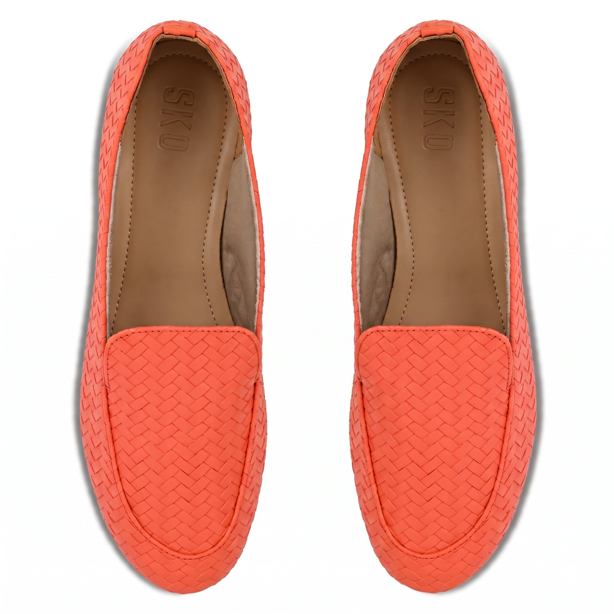 Olivia Orange Loafers