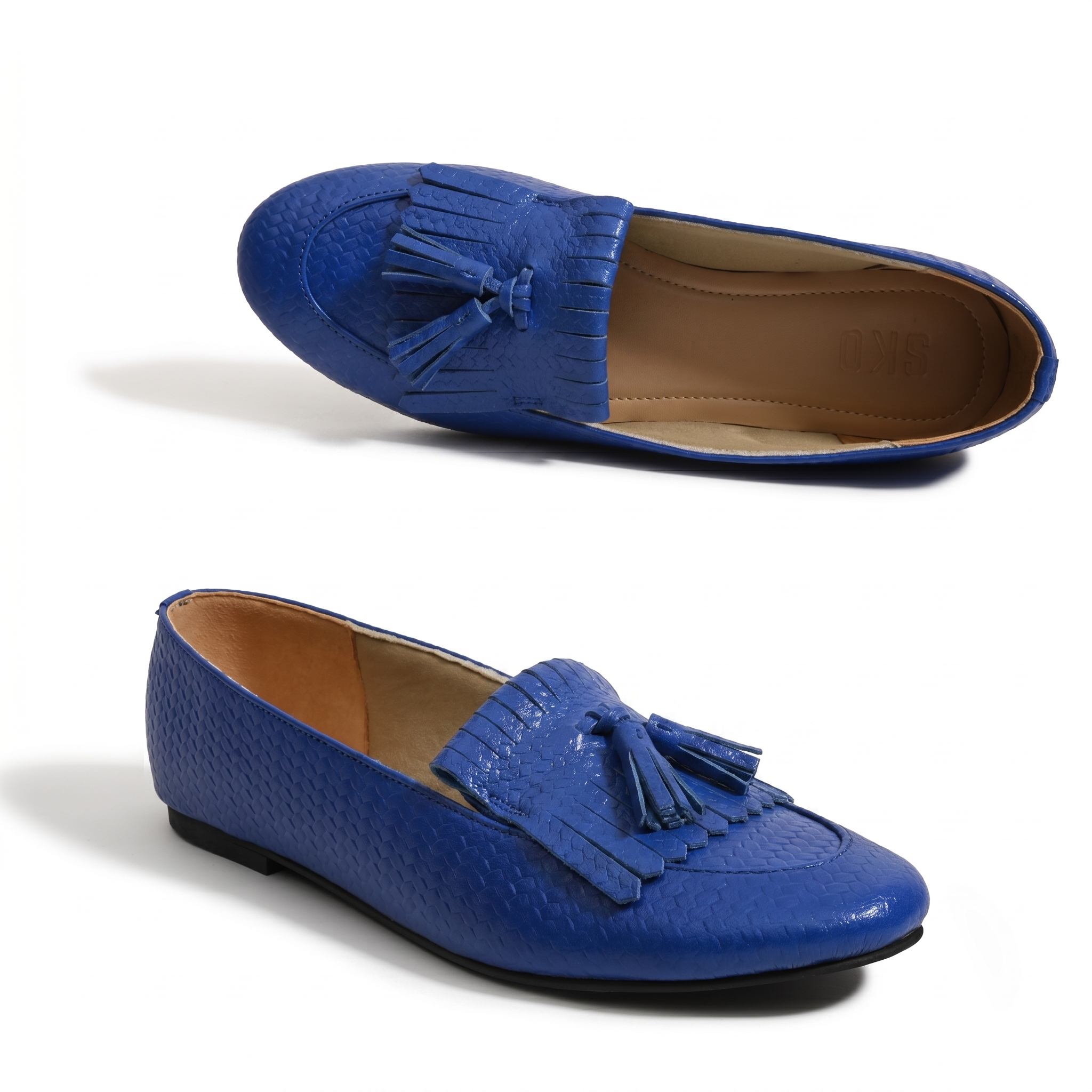OliviaX Blue Loafers For Women