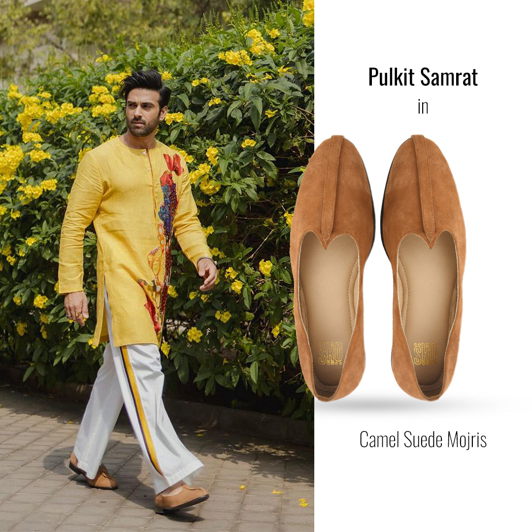 Camel Suede Mojris For Men