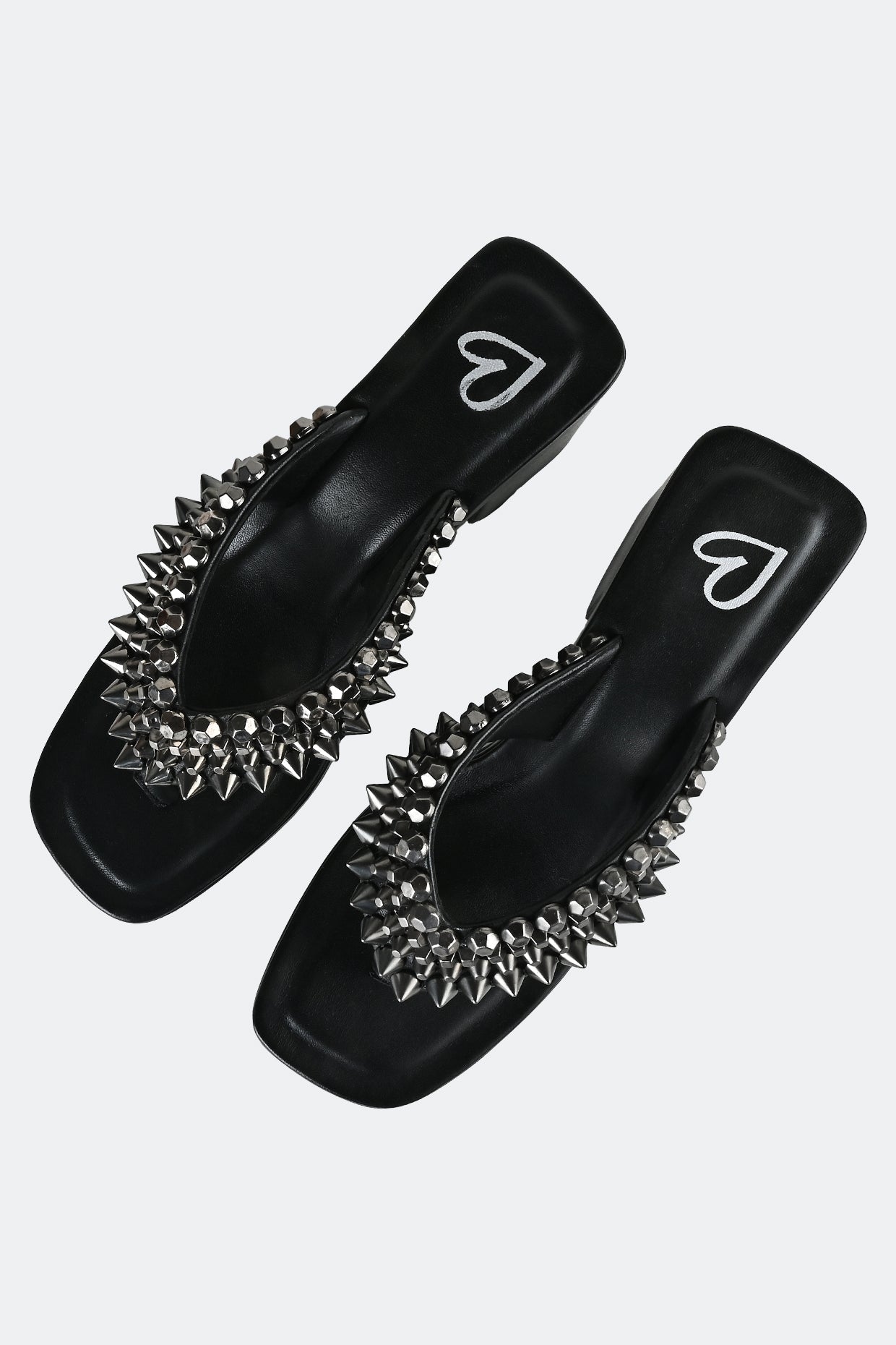 Studded Thong Platforms For Women