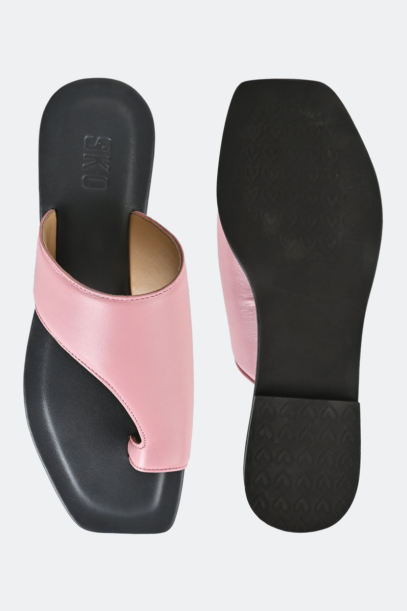 Pink One Toe Flats