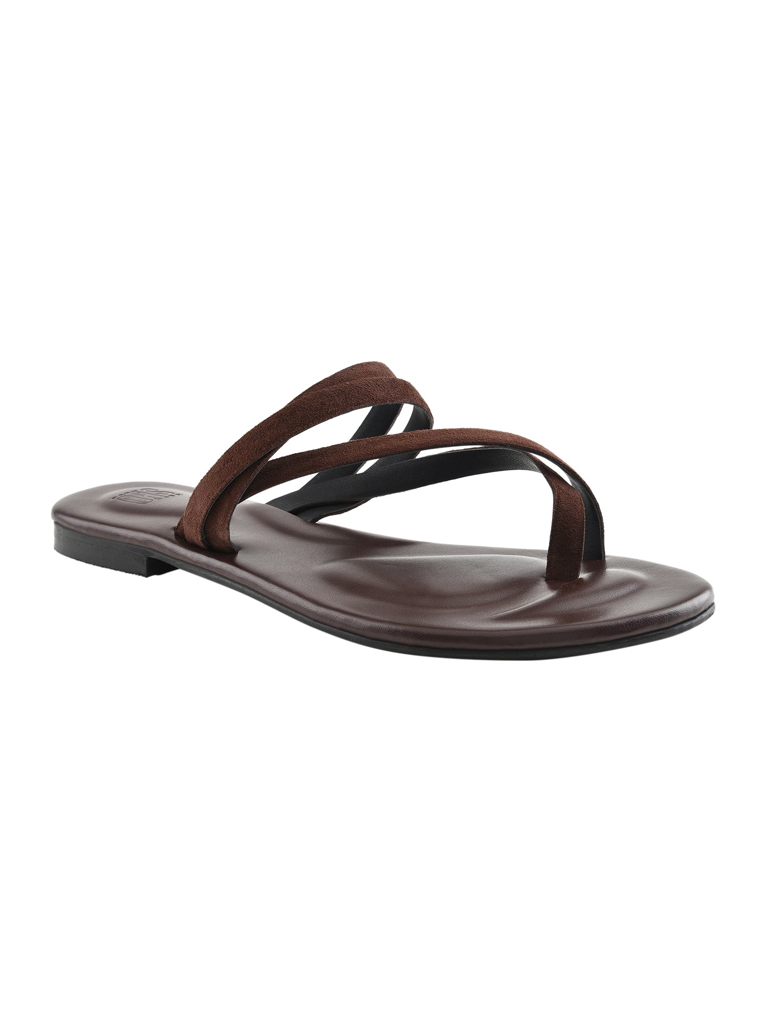 Sienna Brown Flat Sandals For Women