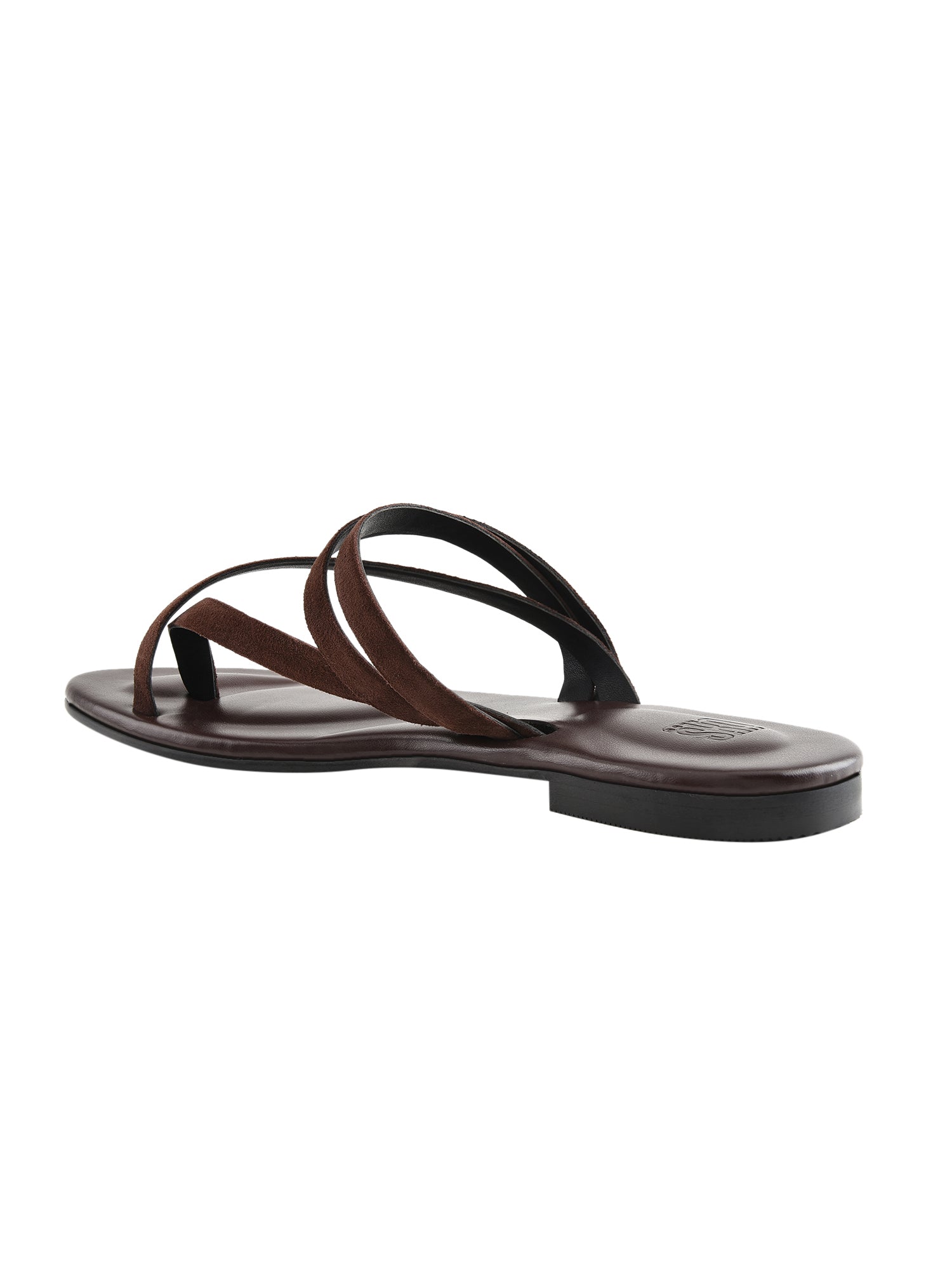 Sienna Brown Flat Sandals For Women