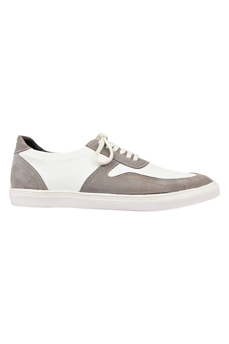 White & Grey Sneakers