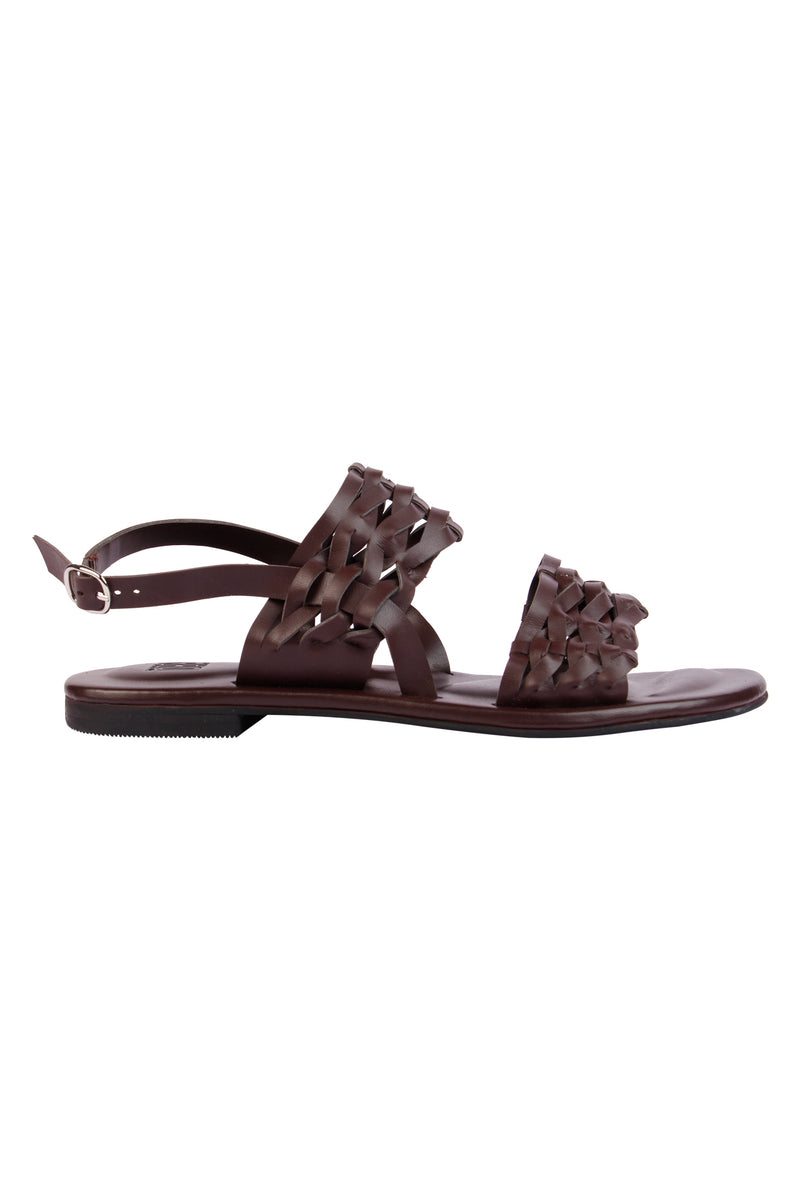 Brown Weave Sandals for Women