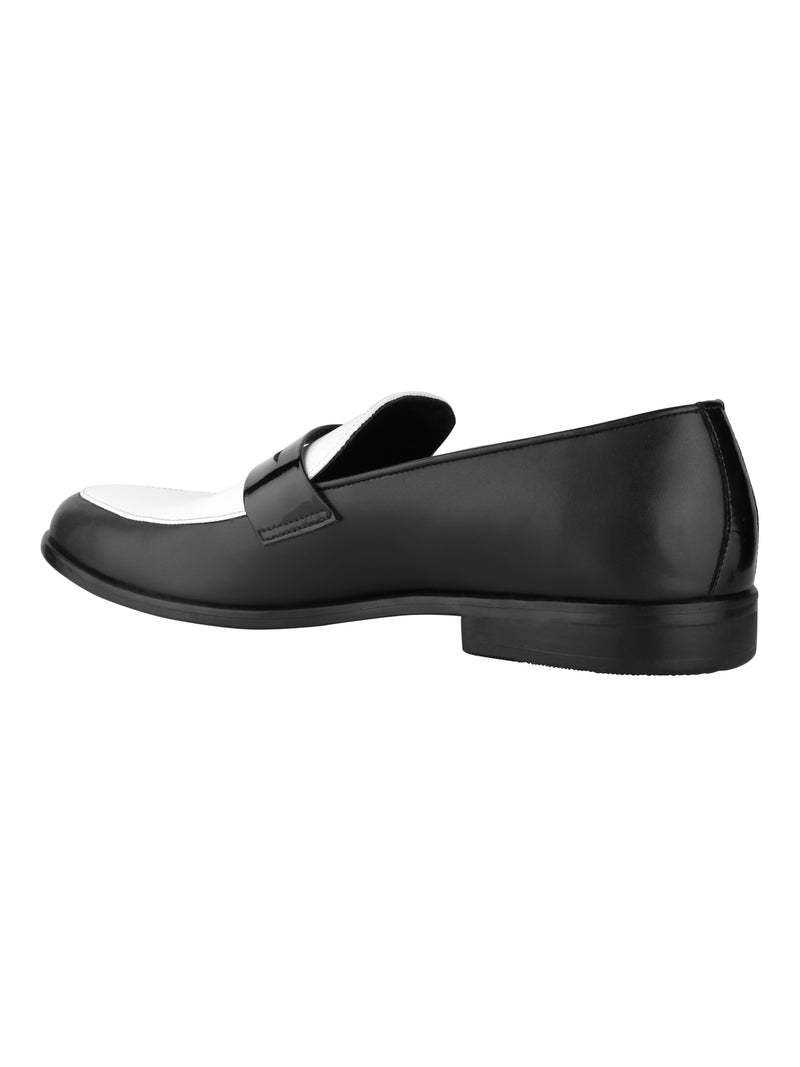 Black & White Patent Penny Loafers