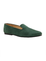 Green Suede Loafers