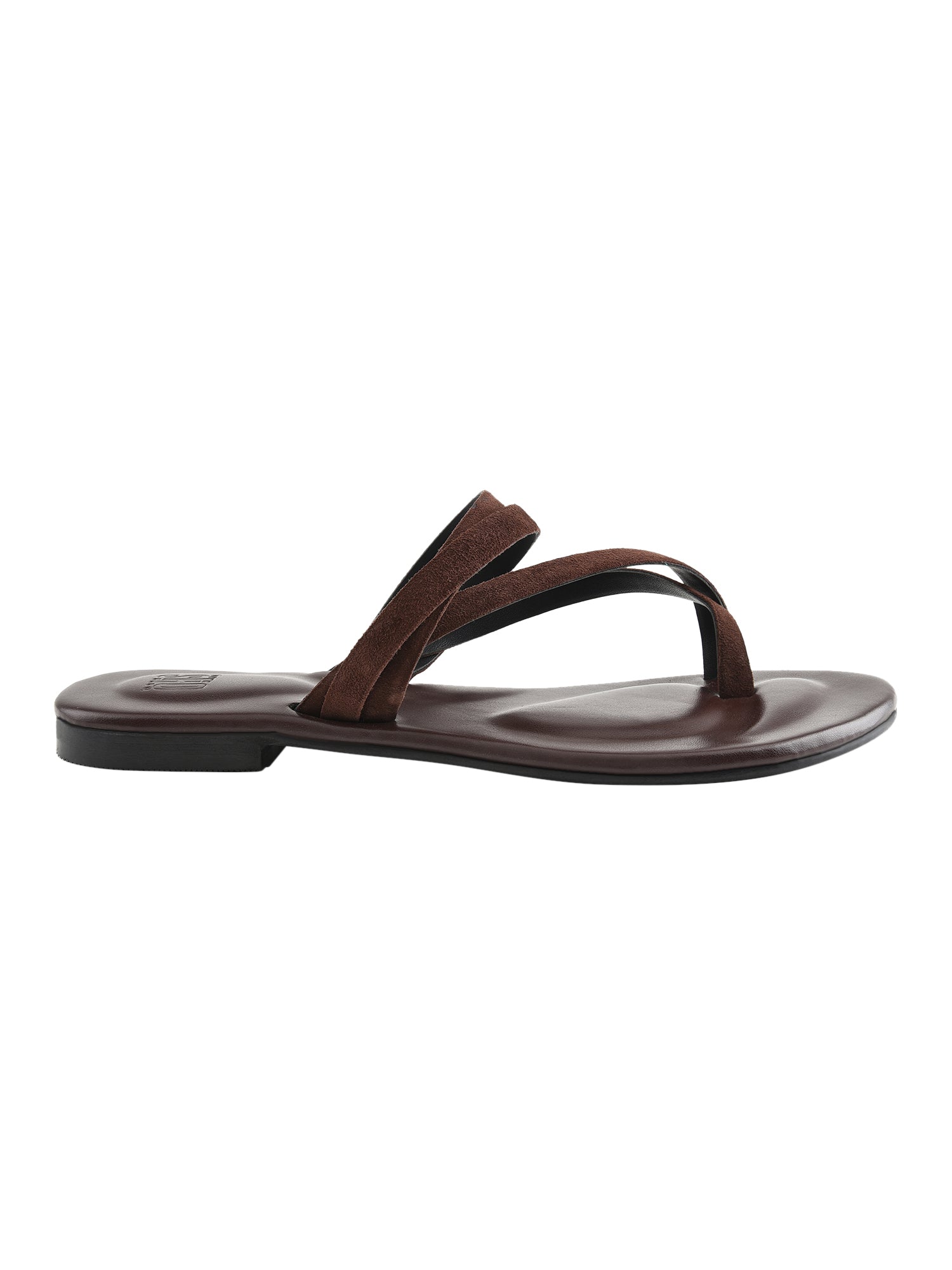 Sienna Brown Flat Sandals For Women