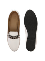 Silver Loafers with Chains