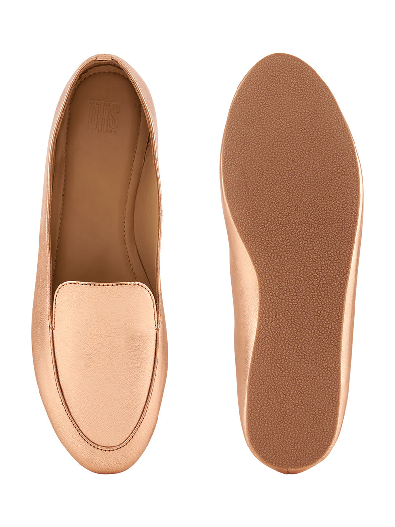 Rose Gold Loafers