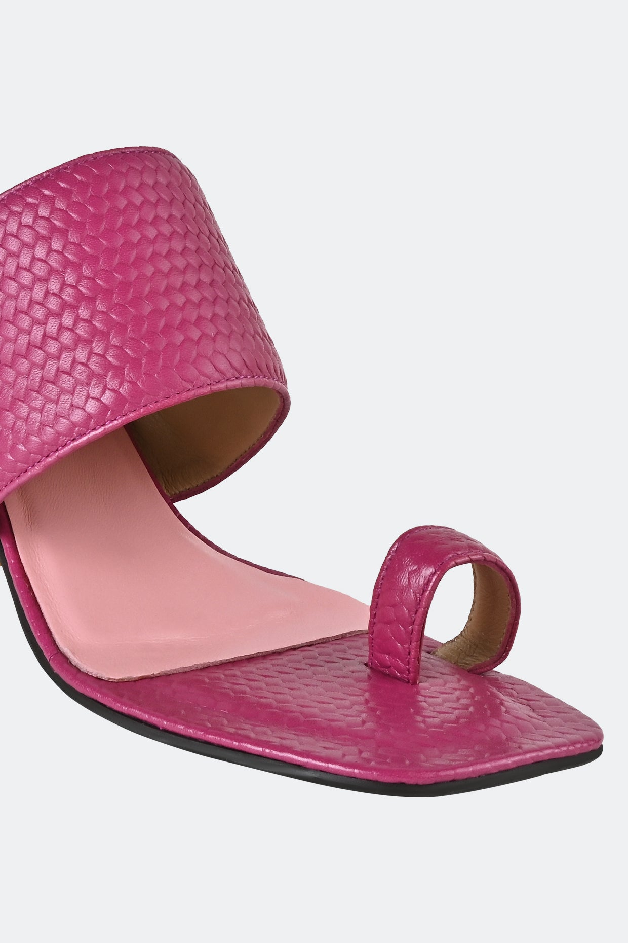 Pink One Toe Heels For Women