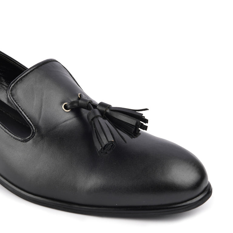 Simon Black Loafers For Men