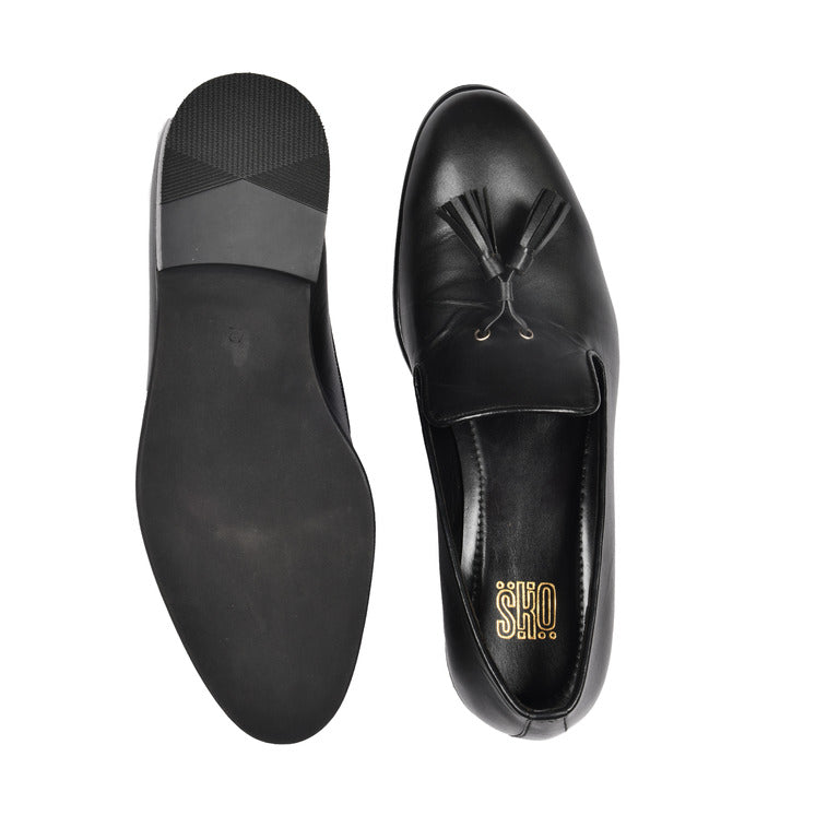 Simon Black Loafers For Men